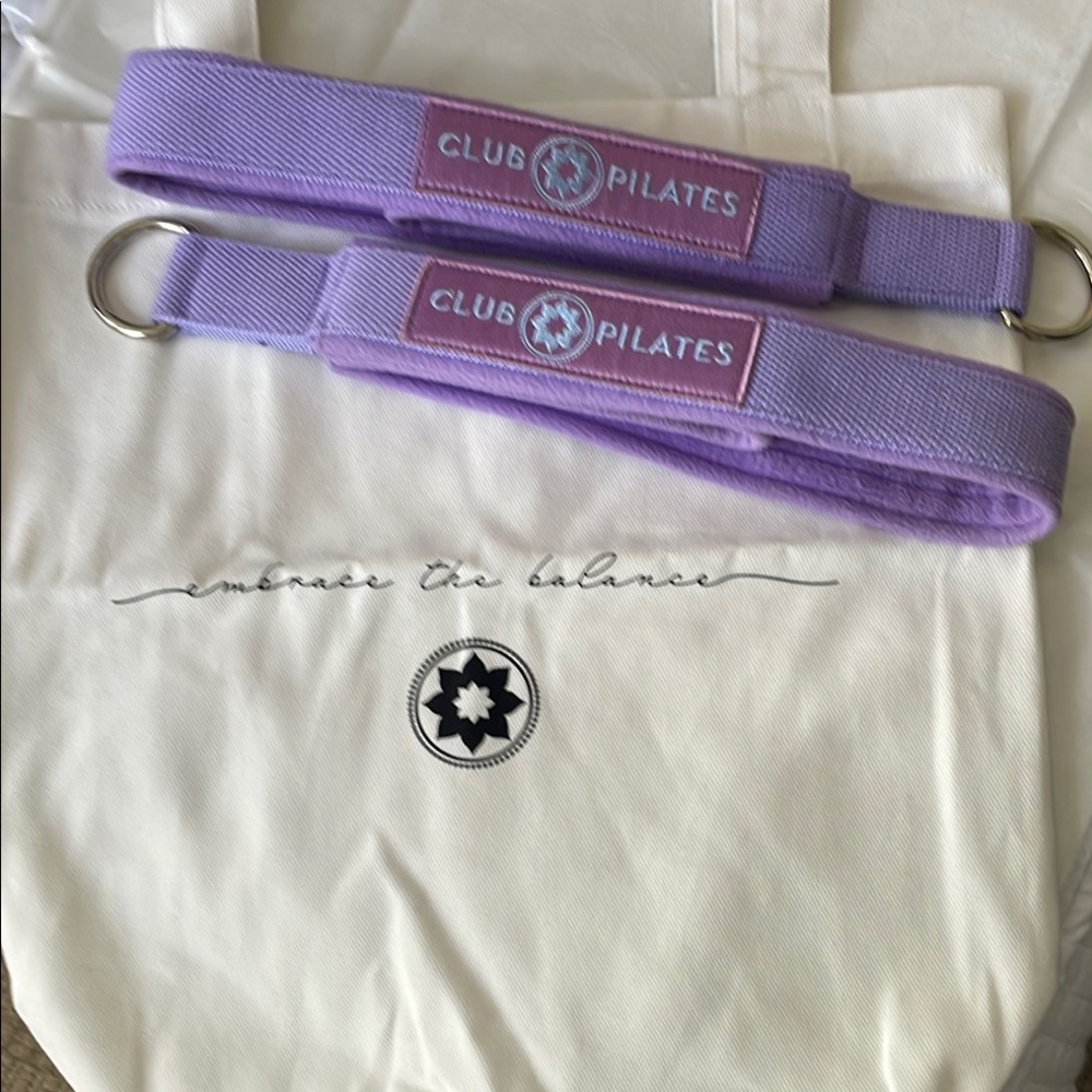 Club Pilates Purple Straps & bag